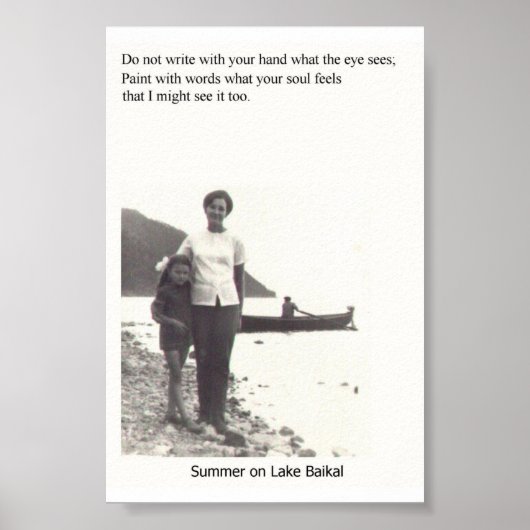 Zomer op het Baikalmeer Poster (Voorkant)