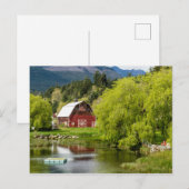 Zomer op het Boerderij Briefkaart (Voorkant / Achterkant)