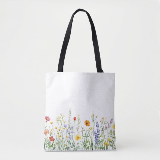 Zomer op het strand Bloemen Tote Bag (Voorkant)