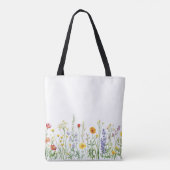 Zomer op het strand Bloemen Tote Bag (Achterkant)