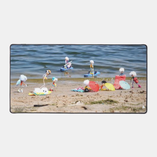 Zomer op het strand met de Fubby's  Bureaumat (Voorkant)