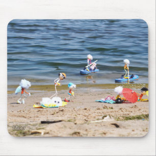 Zomer op het strand met de Fubby's  Muismat