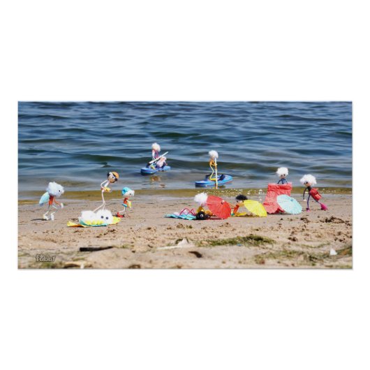 Zomer op het strand met de Fubby's Perfect Poster (Voorkant)