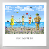 Zomer op het strand Poster (Voorkant)