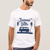 Zomer op het strand t-shirt (Voorkant)