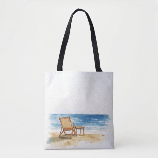 Zomer op het strand tote bag (Voorkant)