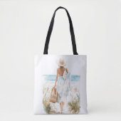 Zomer op het strand tote bag (Voorkant)