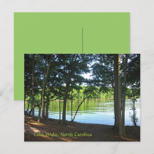 Zomer op het Wylie-meer! Briefkaart (Voorkant / Achterkant)