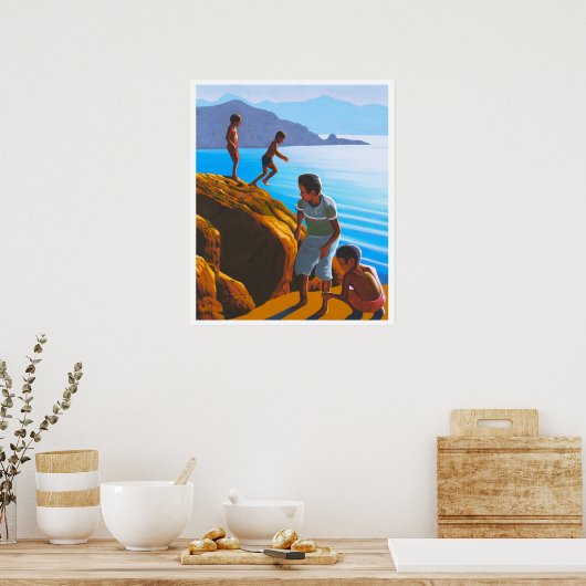 zomer op Naxos Poster (Keuken)