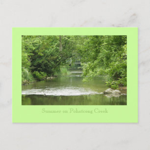 Zomer op Pohatcong Creek Briefkaart
