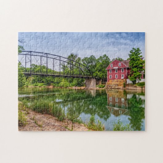 Zomer op War Eagle Mill Jigzaag Puzzle Legpuzzel (Horizontaal)