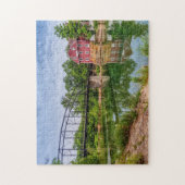 Zomer op War Eagle Mill Jigzaag Puzzle Legpuzzel (Verticaal)