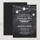 Zomer op weg Mason Jar Lights nodigt uit Kaart (Voorkant / Achterkant)