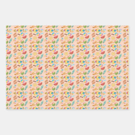 Zomer op zicht inpakpapier vel