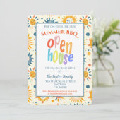 Zomer Open Huis Zonneschijn Kaart (Staand voorkant)