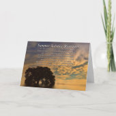 Zomer Oplossing met eikenboom en water Kaart (Voorkant)