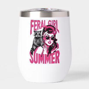 Zomer Opossum Funny Raccoon Retro Wilde Meisje 