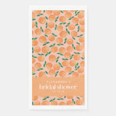 Zomer Oranje Fruit Roze Bruiloft Custom  Servet (Voorkant)