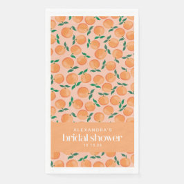 Zomer Oranje Fruit Roze Bruiloft Custom  Servet