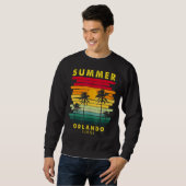 Zomer Orlando Florida Beach Sunset Retro Trui (Voorkant volledig)
