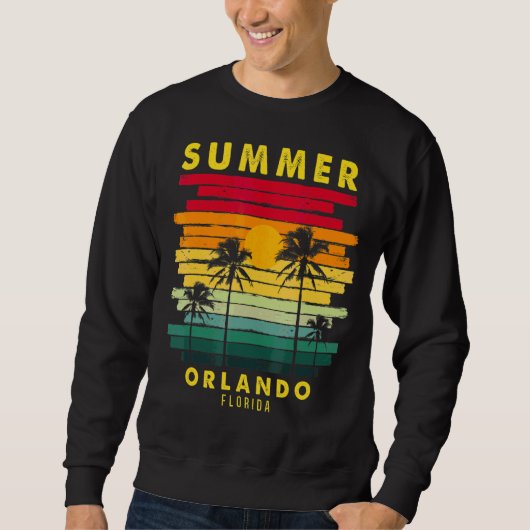 Zomer Orlando Florida Beach Sunset Retro Trui (Voorkant)
