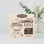 Zomer Outdoor BBQ Kaart (Staand voorkant)