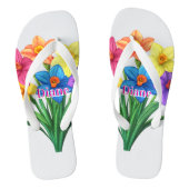 Zomer paar teenslippers (Voetbed)