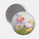 Zomer Paardebloem Fairy Magnet (Voorkant / Achterkant)