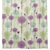 Zomer Paardebloem Ontwerp Douchegordijn (Voorkant)