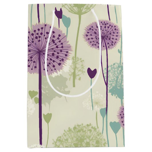 Zomer Paardebloem Ontwerp Medium Cadeauzakje (Voorkant)