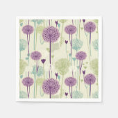 Zomer Paardebloem Ontwerp Servet (Voorkant)