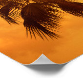 Zomer palm strand ontwerp poster (Hoek)