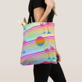 Zomer Palmbomen Boodschappentas Tote Bag (Dichtbij)