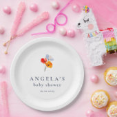 Zomer Papaver Baby Shower Papieren Bord (Feest)