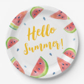 zomer papieren bordje (Voorkant)