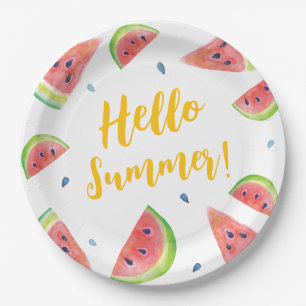 zomer papieren bordje