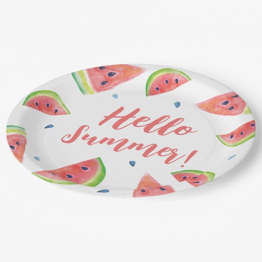 zomer papieren bordje (Gekanteld)