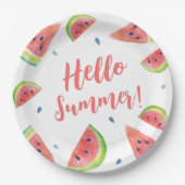 zomer papieren bordje (Voorkant)