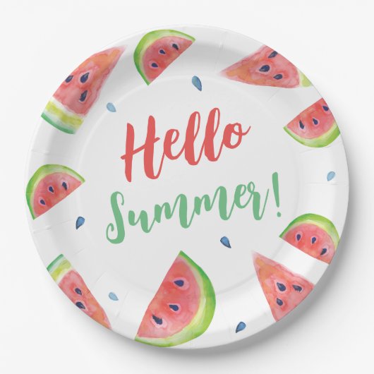 zomer papieren bordje (Voorkant)