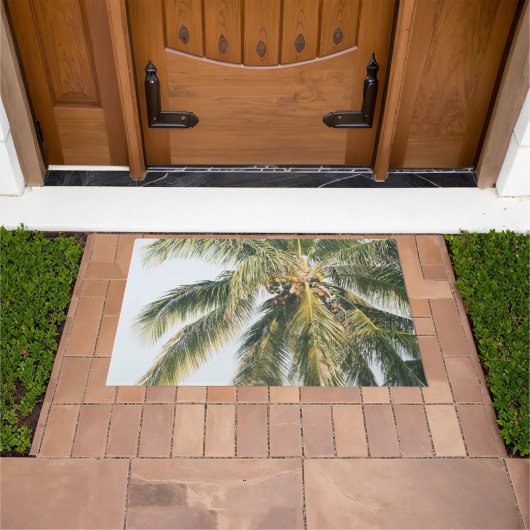 Zomer Paradijs Palm #1 #tropical #wall #art Deurmat (Buiten)