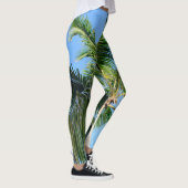 Zomer Paradijs Palm #2 #tropical #wall #art Leggings (Rechts)