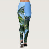 Zomer Paradijs Palm #2 #tropical #wall #art Leggings (Achterkant)
