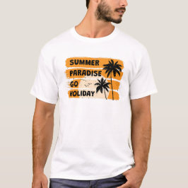 Zomer Paradise Go Vakantie T-shirt