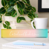 Zomer Pastel Gradiënt | Gepersonaliseerde Script N Naambordje