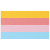 Zomer pastel kleurenschema tafelkleed (Voorkant (Horizontaal))