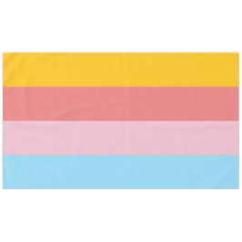 Zomer pastel kleurenschema tafelkleed