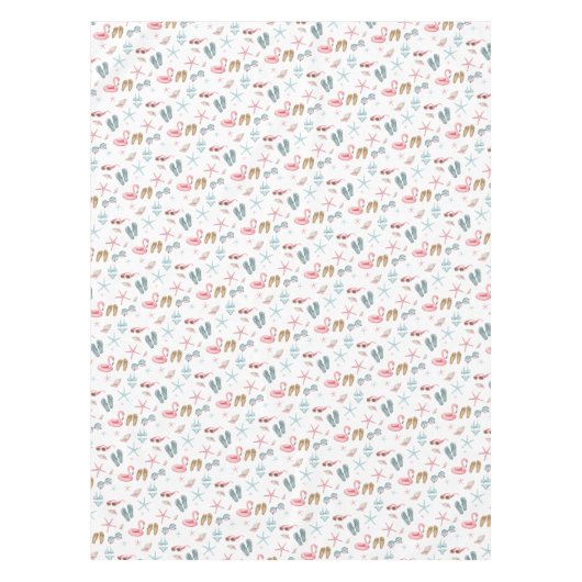 Zomer Patroon Strand Tafelkleed (Voorkant)