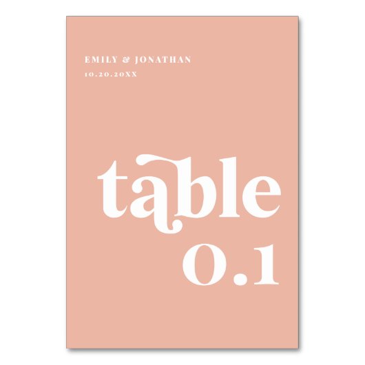 Zomer Peach Sunset Bruiloft Kaart (Voorkant)