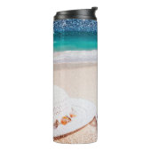 Zomer Petten en Teenslippers Thermosbeker (Gedraaid links)