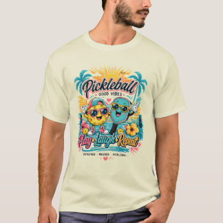 Zomer Pickleball Paradijs – Spelen • Lachen • Herh T-shirt